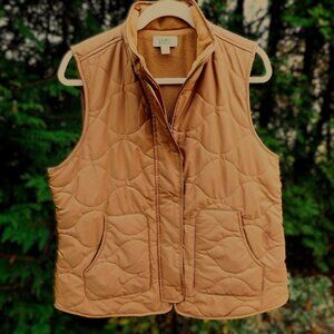 Croft & Barrow Fleece Lined Quilted Insulated Vest